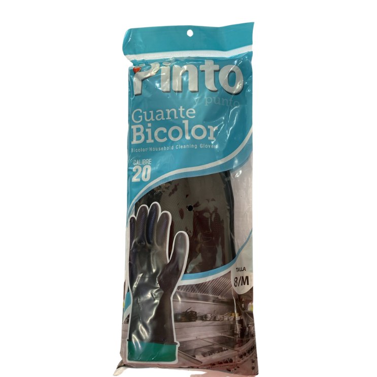 Guantes Bicolor Talla 8m Cal 20 Pinto