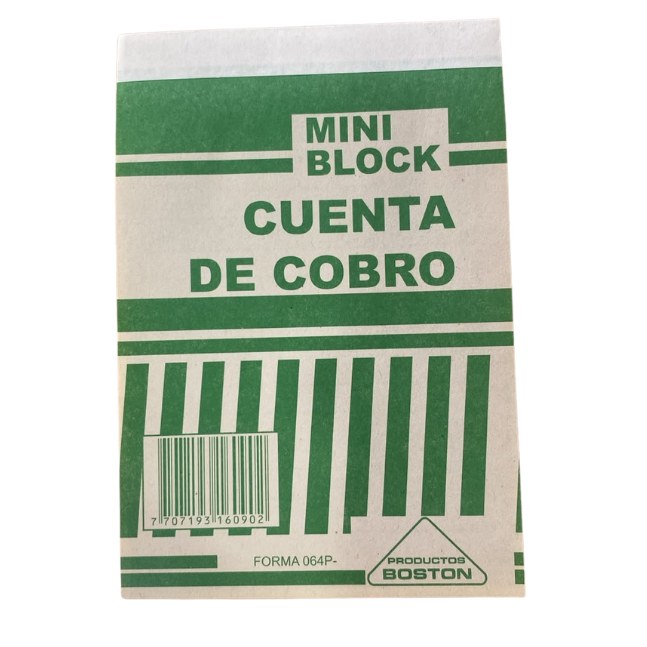 Facturero Cuenta De Cobro Mini