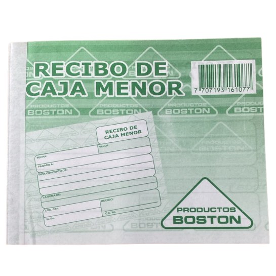 Talonario De Recibo Caja Menor