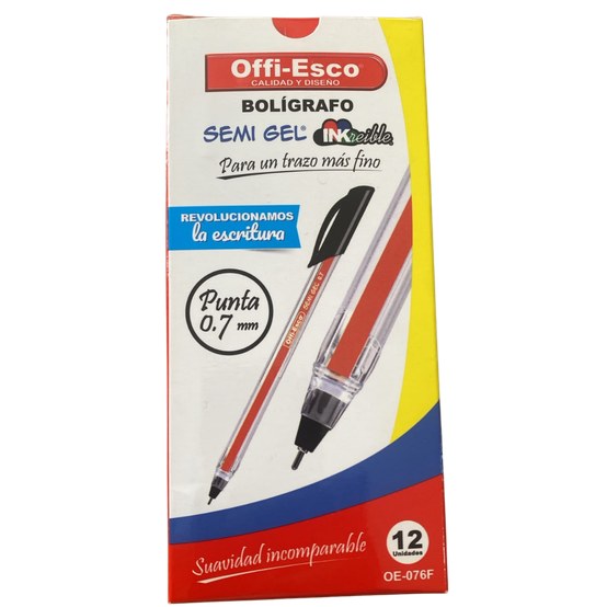 Boligrafo Offi Esco S Gel 0.7Mm Caja